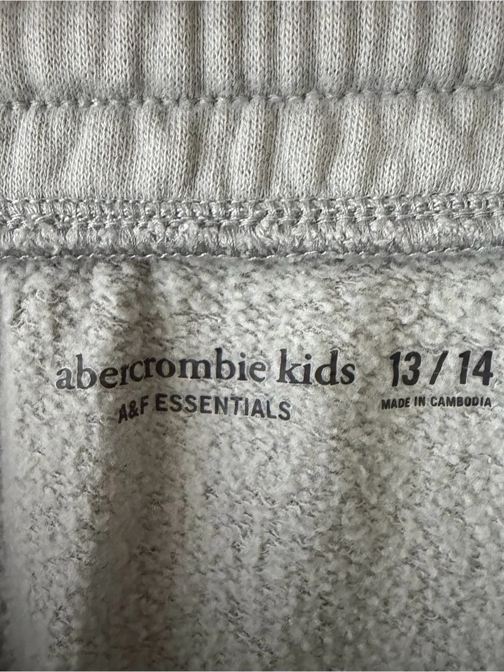 Girls Abercrombie Kids Gray Sunday Sweat‎ Pants Joggers 13/14